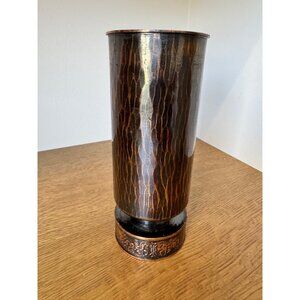 Polish Solid Copper Vase by SZAM – 9” Patina Sculptural Decor